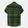 Summer New Ethnic Style Men's Floral Short Sleeve Casual Versatile Fashion Shirt