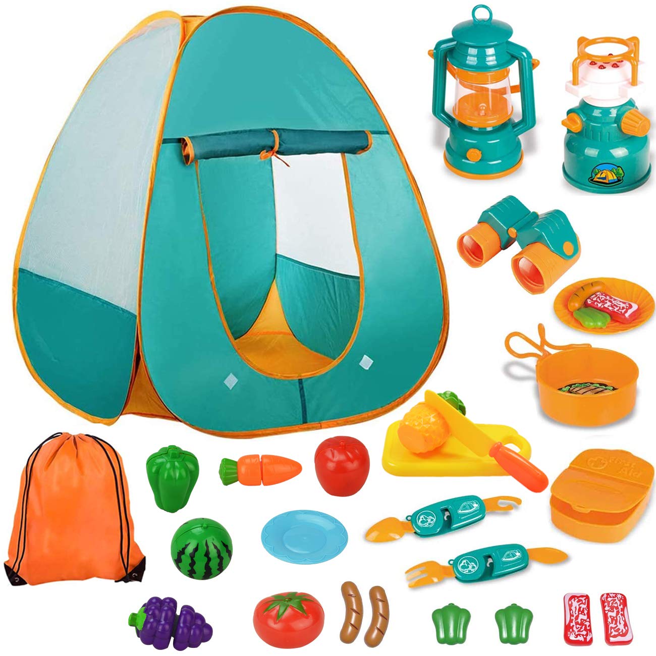

Kids Tent Camping Toy for Boys and Girls, Educational Toy, Camping Set, Play Camping, Children s Tent, Secret Base, Outdoor Play Equipment, Compact,
