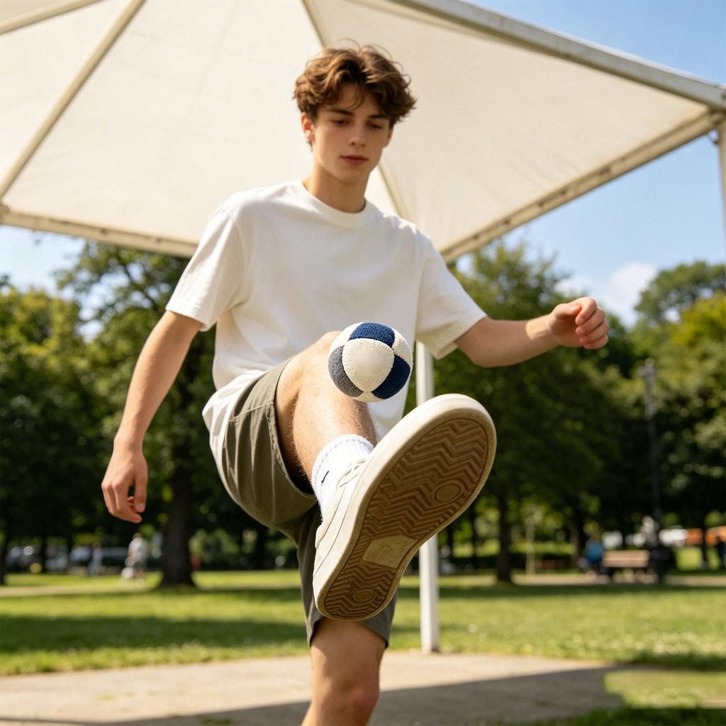 Handwoven Outdoor Footbag 2026 Edition Adult Size Soft Fabric Durable Construction Fun Activity Sport Foot Sack for Recreational Use