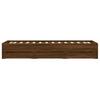 Vidaxl Bed Frame With Drawers, Brown Oak, 90X190 Cm