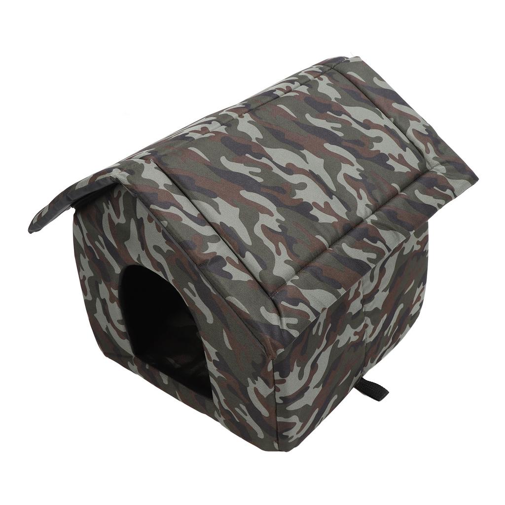Outdoor Cat House Removable Warm Keeping Waterproof Feral Cat Dog Shelter House for Indoor Garage