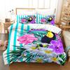Blue Flower Duvet Cover Queen Size With Zipper Pillowcase 3D Floral Bedding Set 3pcs 2pcs Full King Twin Single Double Bed Thin