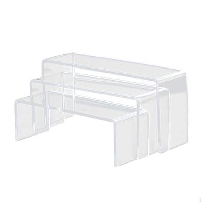 3 Pack Acrylic Display Stand Riser Holder for Model Cars Cupcakes and Perfume