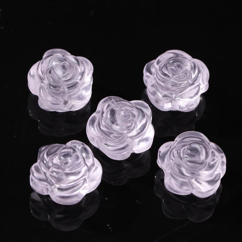 

Пьезоэлектрический розовый кварц, девятихвостая лиса и медведь, кристальные украшения, сделай сам, резные аксессуары