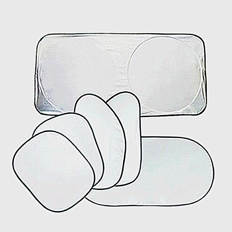 6-Piece Silver Car Sunshade Set for Sun Protection and Heat Insulation