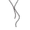 Yhpup Delicate Shiny Multicolored Cubic Zirconia Chain Chest Necklace High Quality Stainless Steel Premium Fashion Jewelry Gift