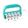 Ergonomic Handheld Roller Massagers For Muscle Tension Compact ABS Body Recovery Tool Travel Friendly