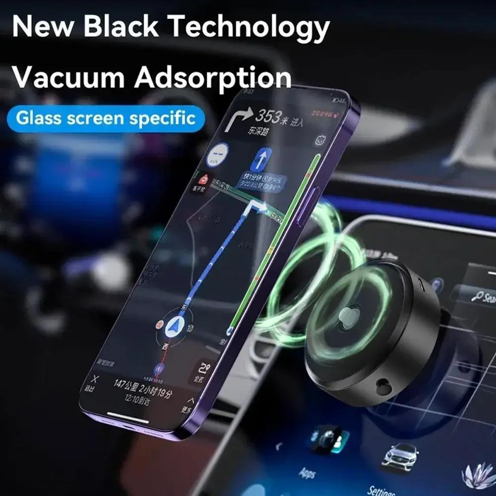 NEU Smart Universelle Magnetische Handyhalterung für das Auto Vakuumadsorption Ultrastabile Saugfußhalterung für Navigation Live-Stream