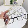 Retro TR Metal Reading Glasses Black Silver Gold Rectangle Frame Glasses Anti-Blue Glasses Men Women