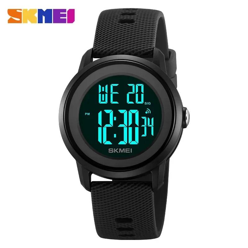SKMEI 2218 Luxury Alarm Digital Watches for Women Men Waterproof Sports LED Display Mens Womens Wristwatches 1893 Relojes Mujer