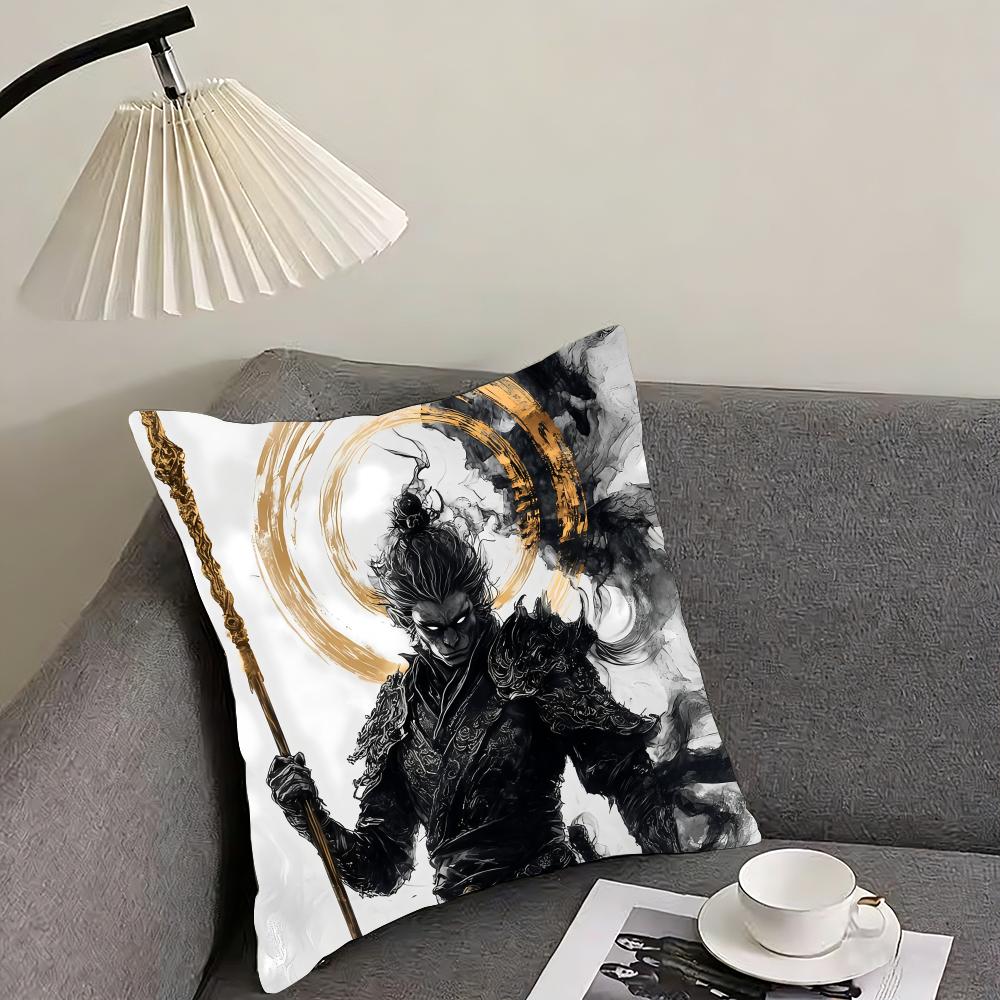 

Classic Black MMyth Cool Cushion Cover Pillowcase Ultra Soft Skin Friendly Fabric Cloud Like Comfort Concealed Zipper 30x30 cm