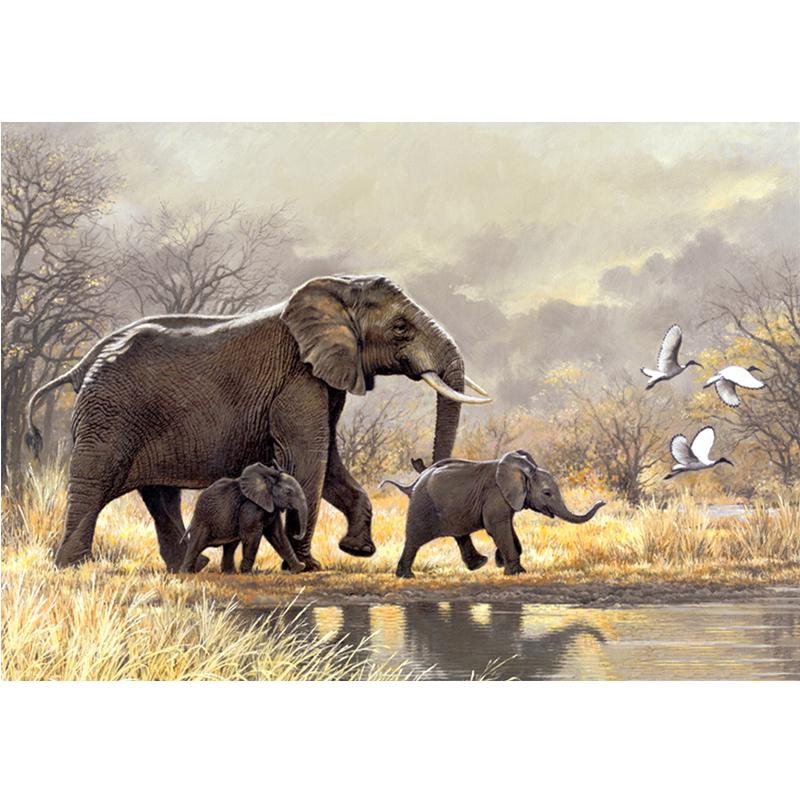 Full Round Drill 5D DIY Diamond Painting "Animal elephant" Embroidery ...
