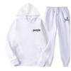 Versatile Unisex Autumn-Winter Hoodie & Jogger Set with Plus Velvet