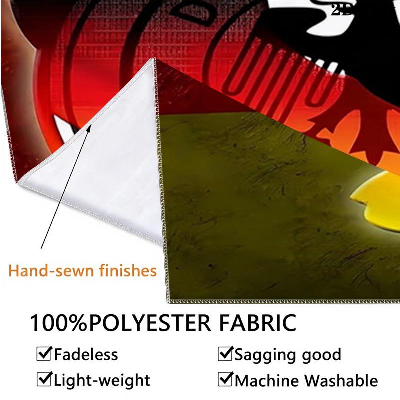 German Football Crest Custom Name Wall Tapestry Aesthetic Wall Hanging Printed Fabric Blanket Decorative Tapestries For Bedroom Living Room Home Decor