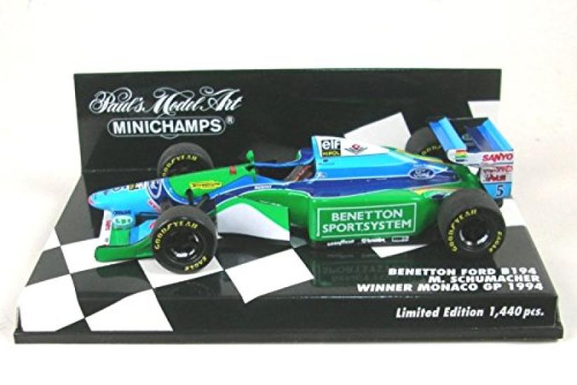 Minichamps Scale Benetton Ford B194 1994 Monaco GP Winner Schumacher 1/43 M.