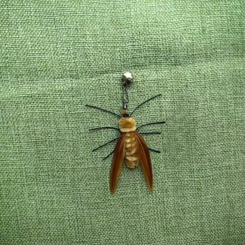 Simulation Insects Cat Teasing Stick Replacement Head Toy Mosquitoe Moth Flower Cow Shape Pet Toys