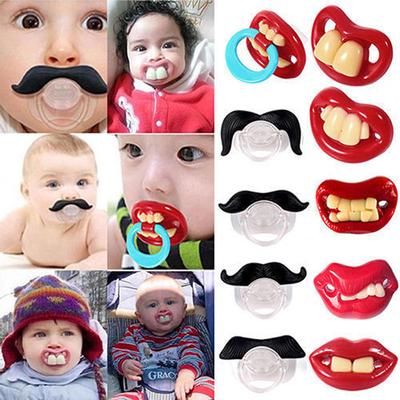 Funny Dummy Dummies Novelty Teeth Pacifier Soother for Baby Toddler Children Kid