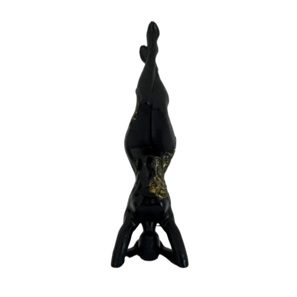 

Decorative Yoga Pose Sculpture Painted Resin Figurine Creative Yoga Figure Statue Indoor Style B