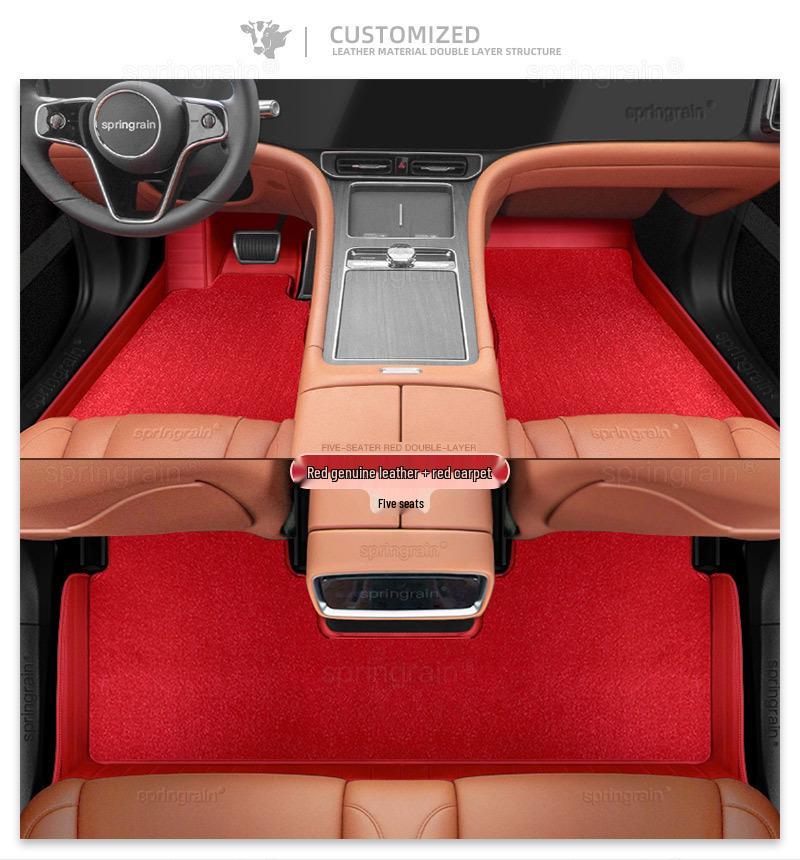 AITO M5 Ultra M7 Pro M8 Max M9 Electric Leather Car Floor Mats