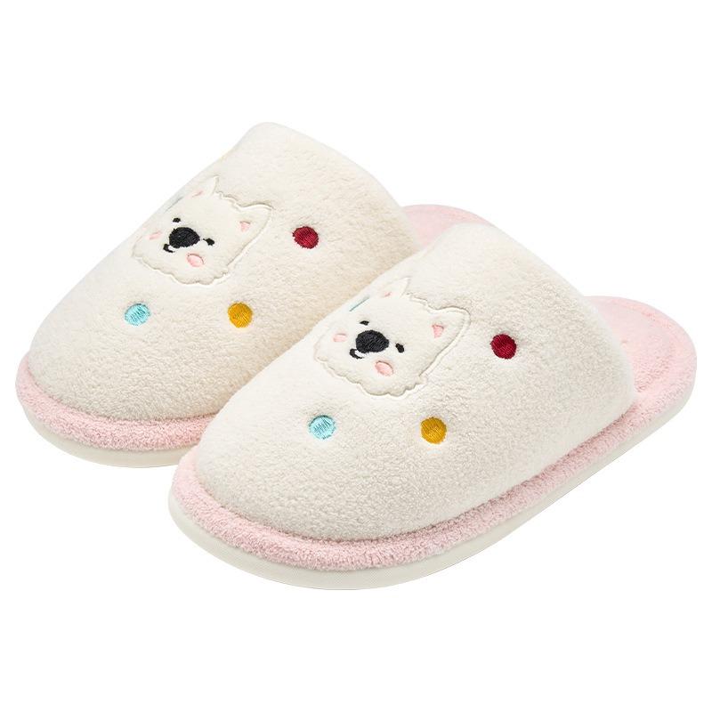 Cotton slippers women's winter new indoor home warm plush slippers home men's autumn and winter