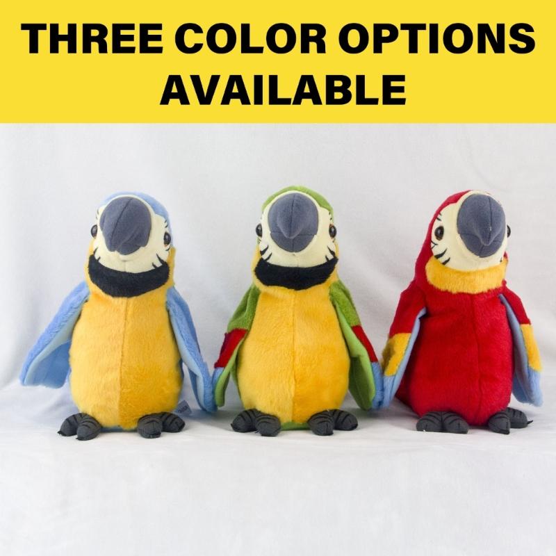 Electronic Pet Parrot Toy Stuffed Toy Talking Parrot Toy Singing Cuddly Doll Toddler Musical Dolls Education Toy