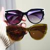 Vintage Cat Eye Sunglasses Women Elegant Fashion Brand Designer Retro Sun Glasses Splicing Colors Lunette De Soleil Femme UV400