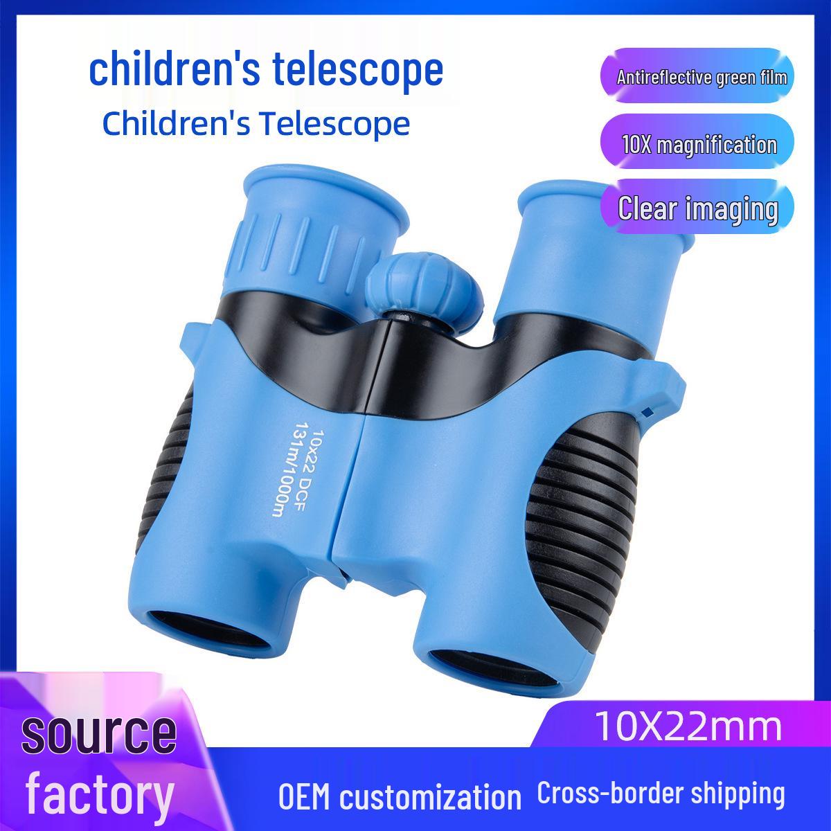 

Kids Optical Glass Telescope Binoculars 10X22 with Eye Protection Standard Clarity Binoculars 10X22