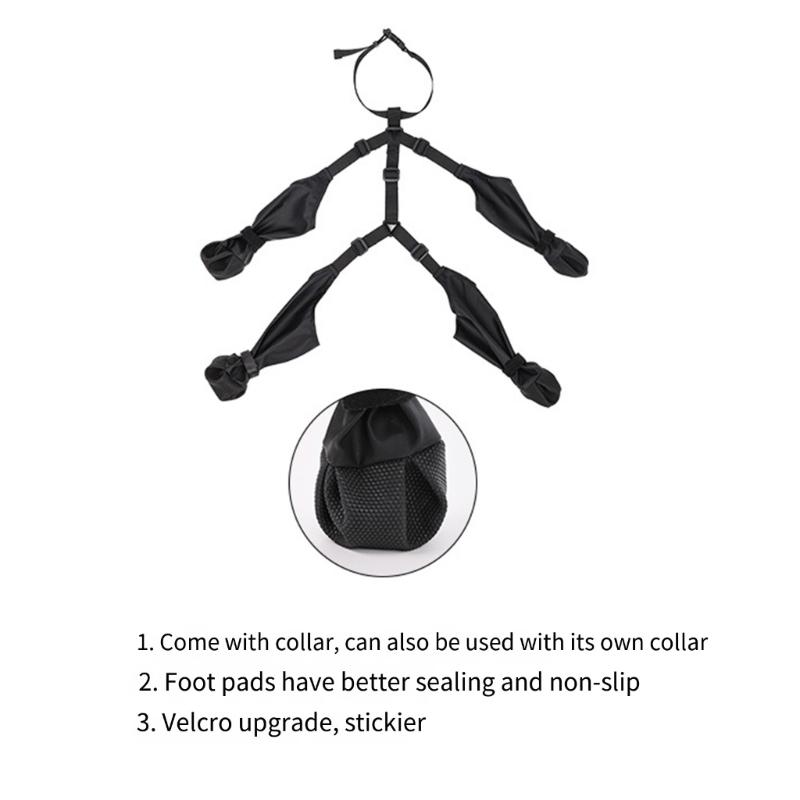 Dog Rain Booties Paw Protector AntiSlip Dog Shoes Outdoor Walking Rain Shoes Puppy Waterproof Foot Covers for Rainy Day