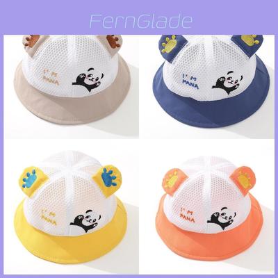 Cartoon Panda Toddler Sun Hat With Breathable Mesh For Summer Outdoor Protection