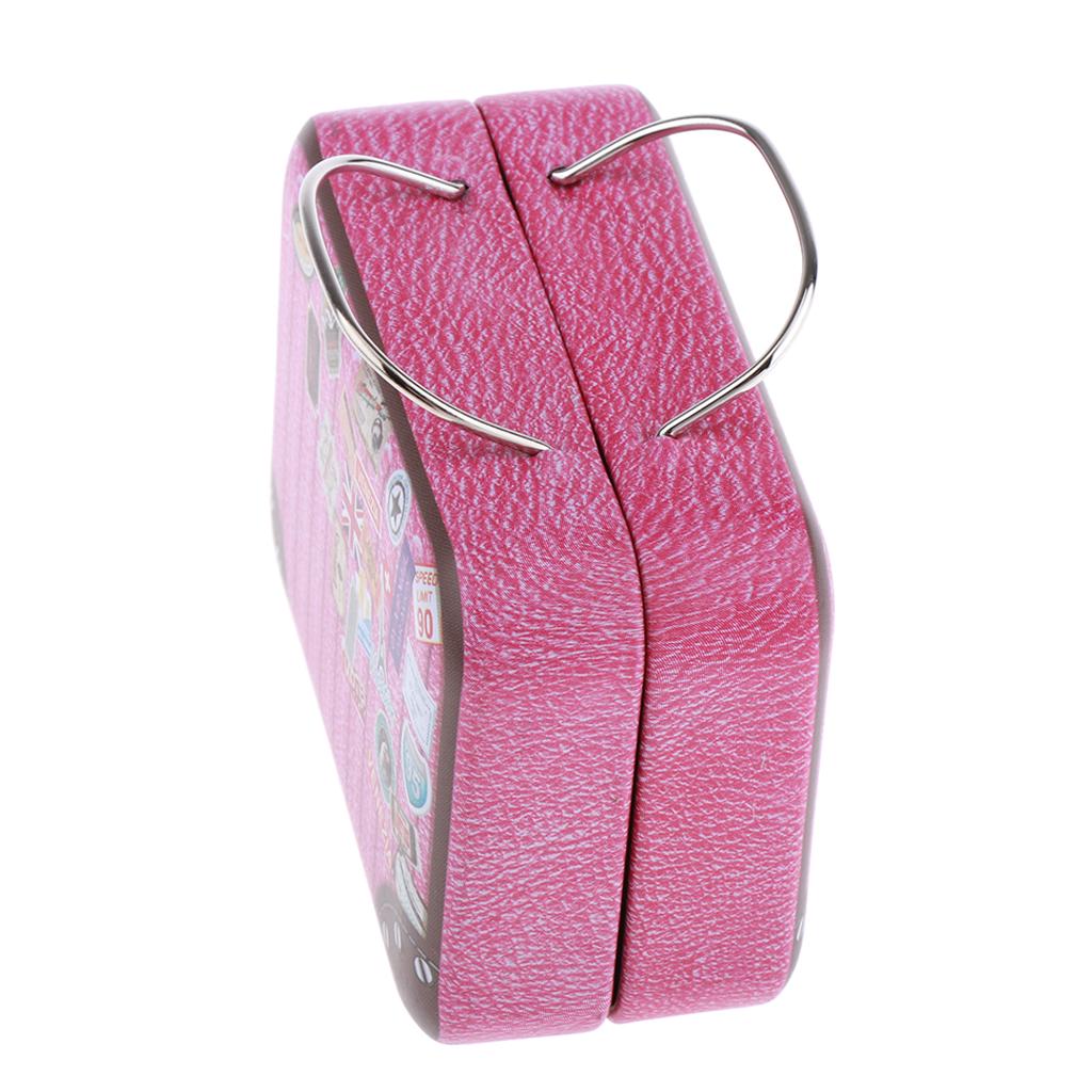 1/6 Scale Furniture Miniature Iron Suitcase Scene Layout DIY A