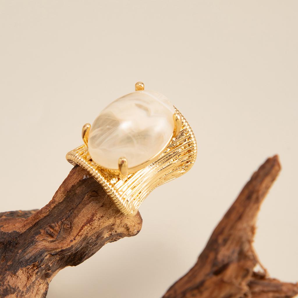 DIEZI Fashion Resin Acrylic Geometric Finger Rings For Women Girls Men 5 Colors Irregular Knuckle Gem Stone Joint Ring Jewelry