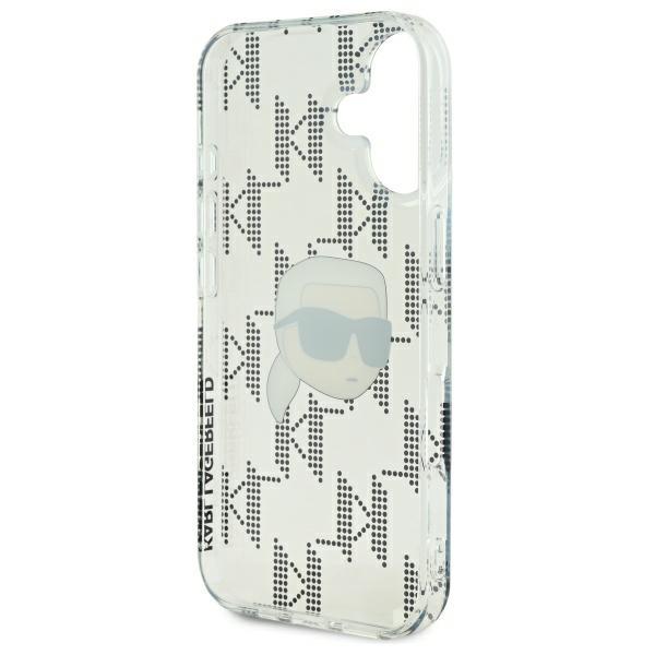 Karl Lagerfeld Klhcp16Shklpkht Iphone16 6.1 Przezroczysty/Transparent Hardcase Iml Karl Head Electroplated