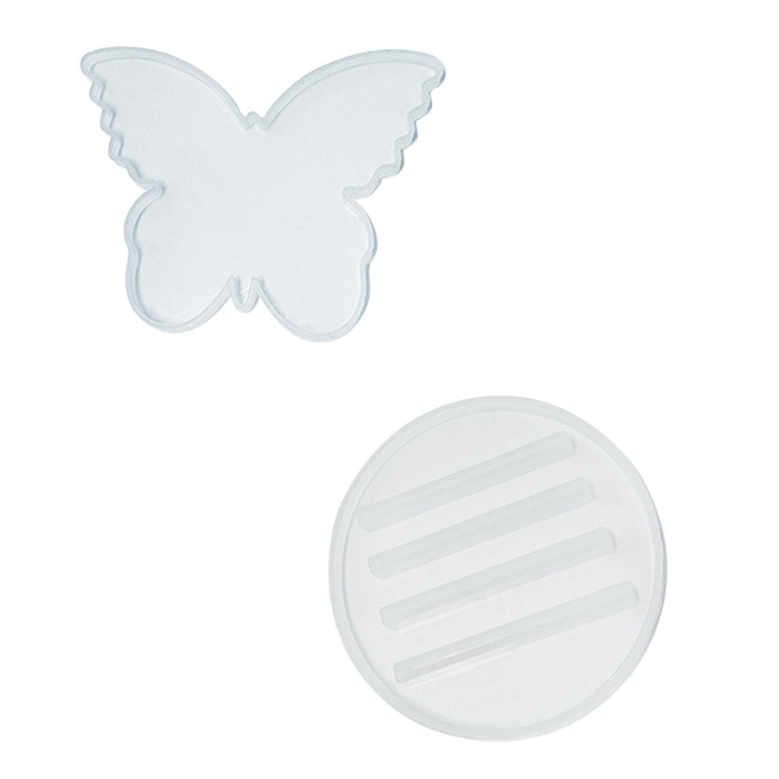 

для Butterfly Coaster силиконовый держатель кронштейн формы для DIY эпоксидная смола орнамент украшения синий прозрачный белый Optio B белый
