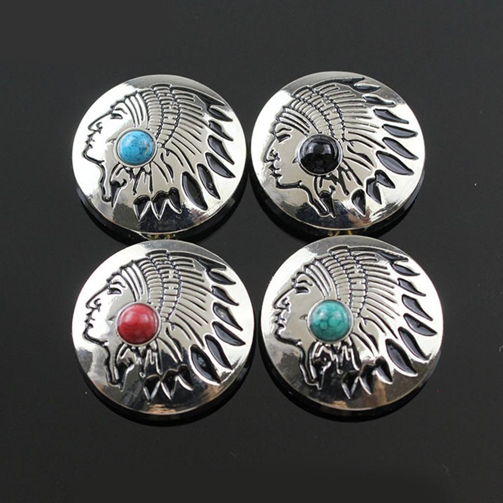 5 Pcs Leather Decorative Button Imitation Turquoise Buttons Flower Clothes Buttons for Jewelry Making Decoration