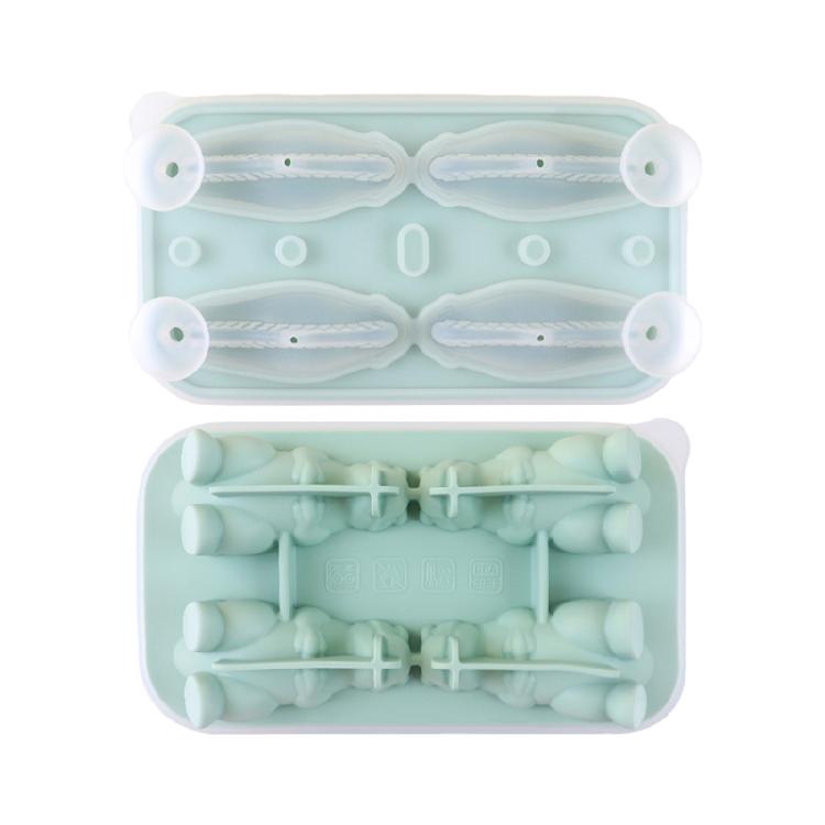 

Efficient Dinosaurs Ice Tray Set Fun Freezing Cubes Maker For Chilling Beverages And Unique Parties Decorations зелёный