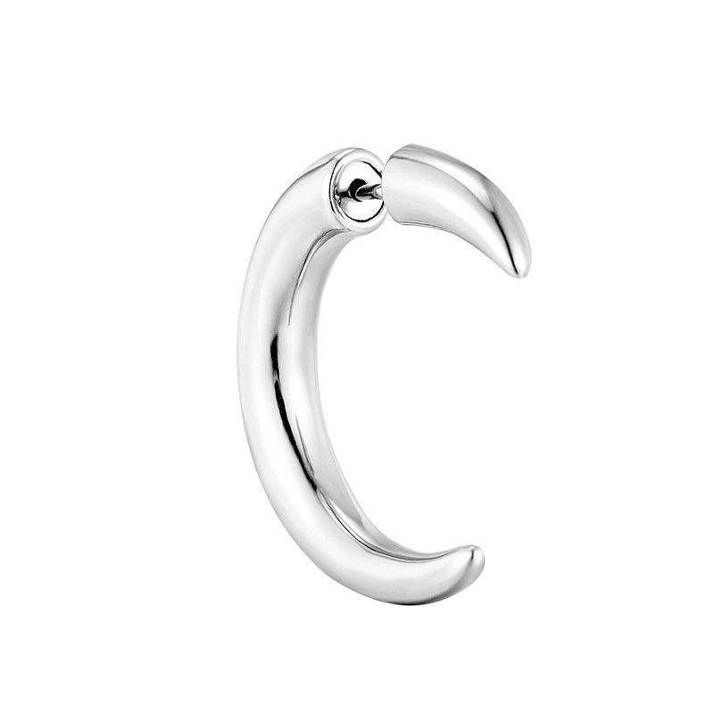 

Серьги-полумесяцы из нержавеющей стали - Преувеличенные C-образные кольца для весны/лета