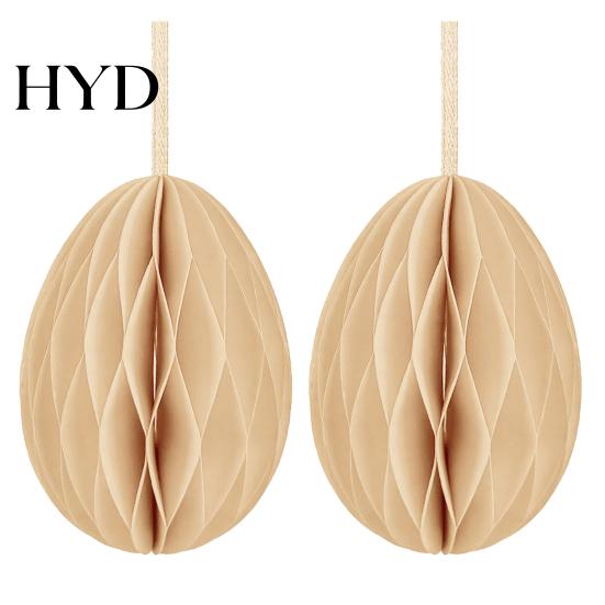 Multi-Scene Party Decor 2 Pcs Easter Honeycomb Hanging Decoration 3D Paper Egg Ornaments for Home Classroom Spring Supplies Wedding