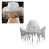 Cowgirl Hat with Shimmering Rhinestones for Bachelorette Party Ultra-flashing Rhinestones Western Cowgirl Hat for Bride