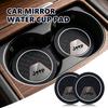 For 2Pcs Car Coaster Water Cup Bottle Holder Anti-slip Pad Mat Silica Gel Grand Cherokee Wrangler JK Renegade Gladiator