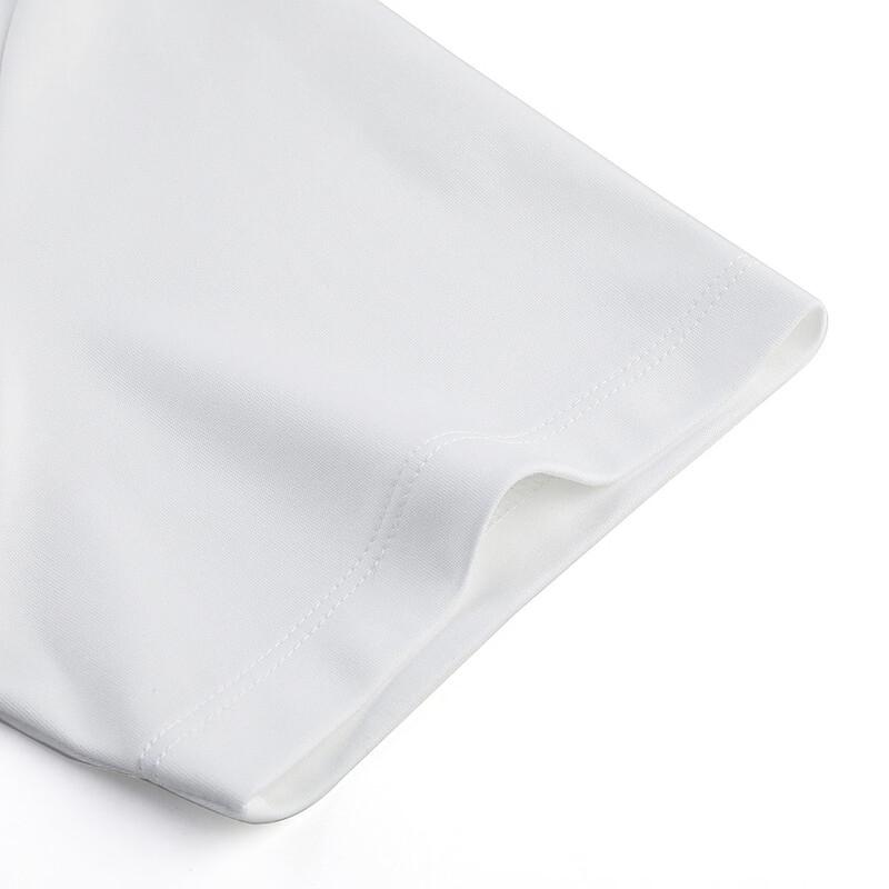 MONTAGUT Men's Embroidered Crew Neck Cotton Blend Short Sleeve T-Shirt