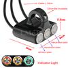LMoDri Motorcycle Switch 22mm Handlebar Mount Switches Headlight Hazard Brake Fog Light ON-OFF Aluminum Alloy With Indicator