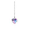 1/6 pezzi finto cristallo acchiappasole decorazione appesa con catena interno esterno casa giardino colorato arcobaleno creatore prisma pendente ornamento