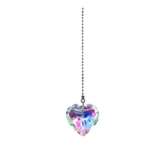 1/6 pezzi finto cristallo acchiappasole decorazione appesa con catena interno esterno casa giardino colorato arcobaleno creatore prisma pendente ornamento