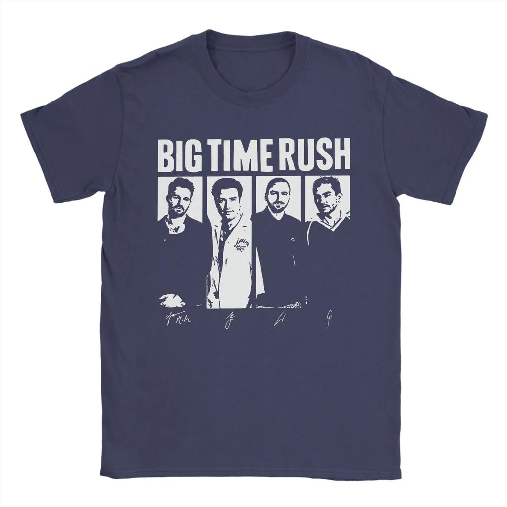 Men T-Shirt Big Time Rush Tour 2026 Humor Cotton Tee Shirt Short Sleeve T Shirt Crew Neck Tops Plus Size