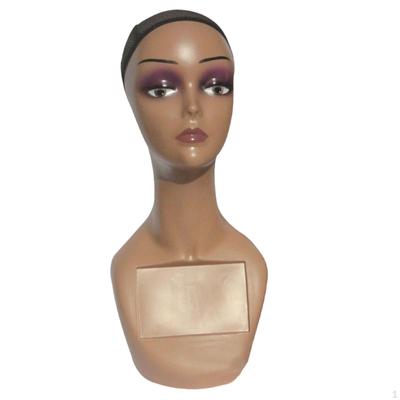 Female Mannequin Head Model, Hat Display, Tabletop Portable Caps Storage Rack for Home Salon