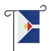 Drapeau - Saint-Martin - 32 X 47.5 Cm - Polyester - Impression Recto/verso - Multicolore
