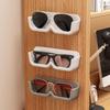 Punch-free Glasses Storage Box Wall Mounted Myopia Glasses Display Rack  Wardrobe