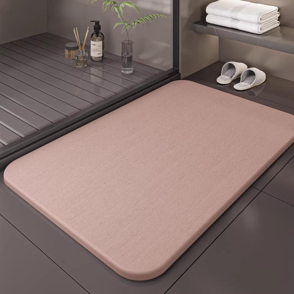 Kieselgur Fußmatte Harte Matte Kieselgur harte Platte Toilettenbodenmatte Badezimmer wasserabsorbierende rutschfeste Matte Schnelltrocknende Fußmatte
