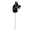DuskHaven Hobby Horse Plush Toy with Realistic Sounds, Wooden Pole, Handle, and Wheels, Durable, Handmade for Kids, Develops Balance Skills, Portable,