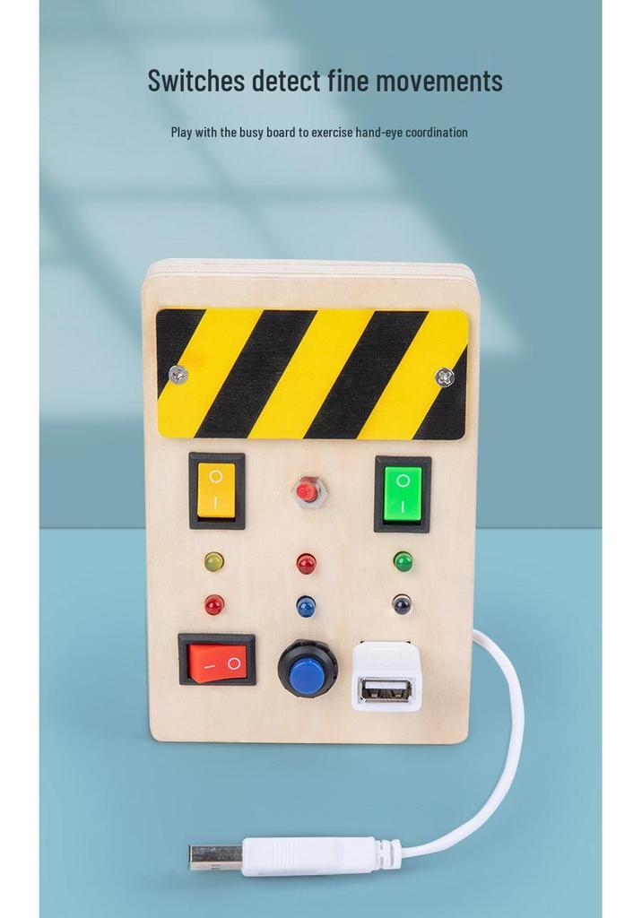 Creative Circuit LED Busy Board: Colorful Educational Toy for Children's Early Learning
